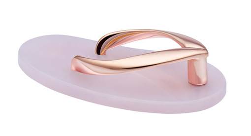 Pink Opal Flip Flop Pendant - Shankla by paves